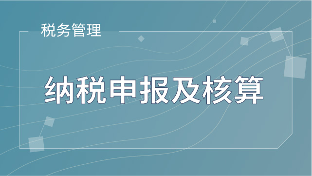 納稅申報(bào)及核算